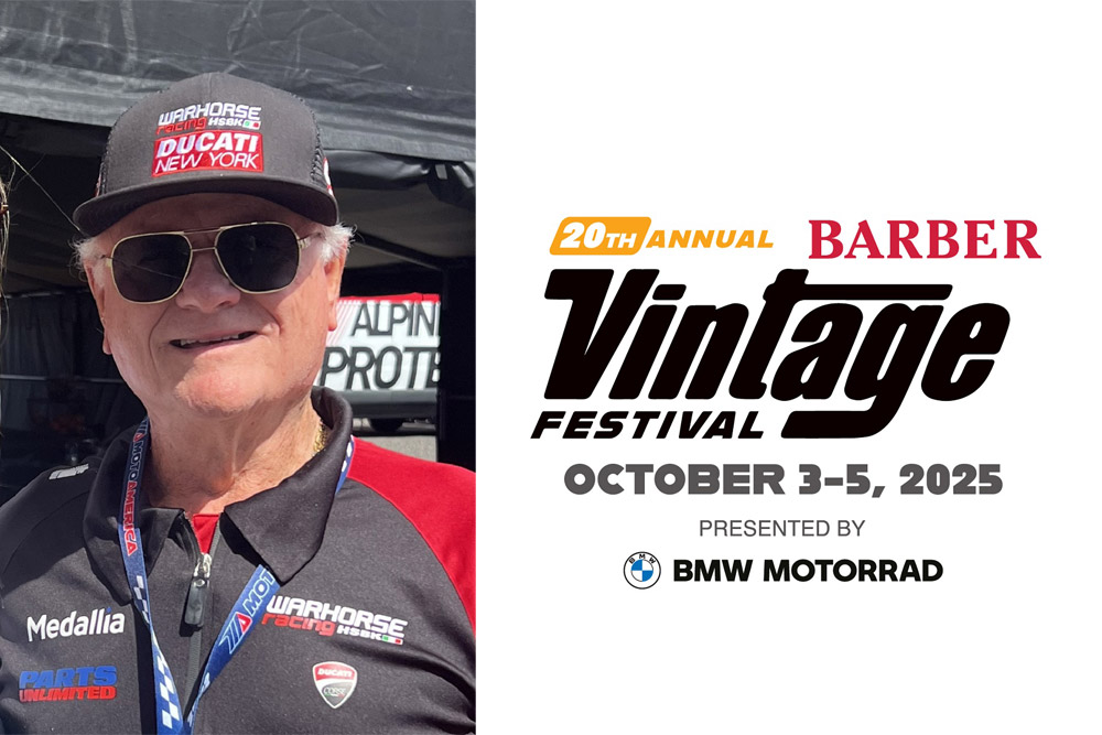 Eraldo Ferracci grand marshal for 2025 Barber Vintage Festival