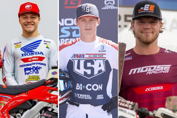 Joseph Cunningham, Thorn Devlin, Cole Whitmer 2025 ISDE Team Rabaconda
