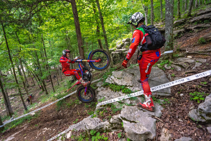 Bennett Hubner at 2025 Next Gen MotoTrials Eastern Regional