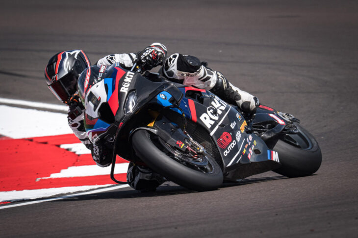 Rennie Scaysbrook riding Razgatlioglu’s BMW M 1000 RR