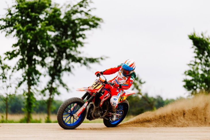 Trevor Brunner at Ohio 2025 CTR Flat Track
