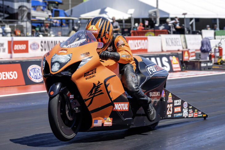 2025 NHRA Sonoma Nationals Richard Gadson and the Vance & Hines team