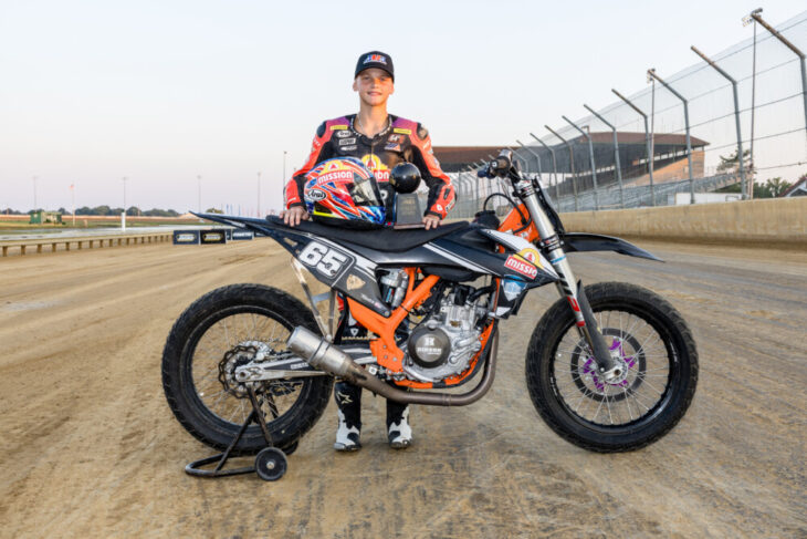 2025 Nicky Hayden AMA Flat Track Horizon Award Winner Bodie Paige