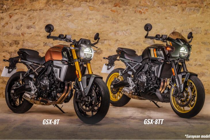 2026 Suzuki GSX-8T (left) and GSX-8TT