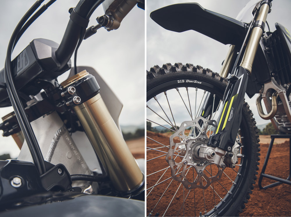 2026 Triumph TF 250-X front suspension 2026 Triumph TF 250-X front suspension