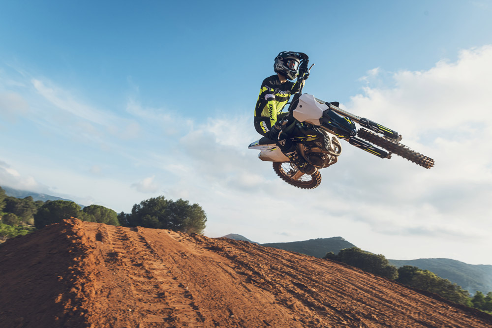 2026 Triumph TF 250-X jumping