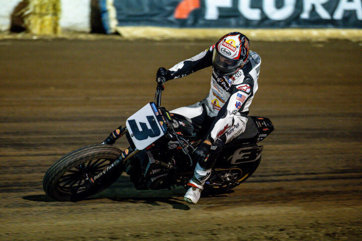 Briar Bauman AFT SuperTwins at Lucas Oil Speedway. Photo by AFT - Tim Lester