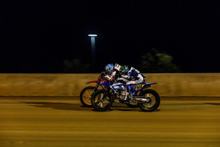 Tom Drane (59) and Chase Saathoff (88) at DuQuoin Mile. Photo by Tim Lester / Courtesy of AFT
