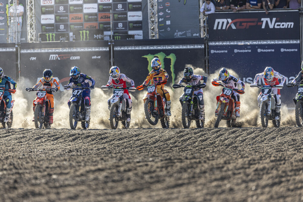 2025 MX2 of Sweden race start. Photo Juan Pablo Acevedo