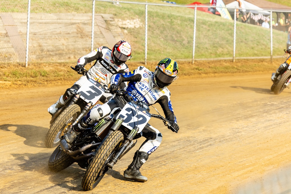Briar Bauman (3) and Dallas Daniels (32) at Peoria TT