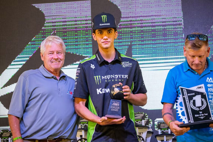 Enzo Temmerman 2025 Nicky Hayden AMA Motocross Horizon Award recipient
