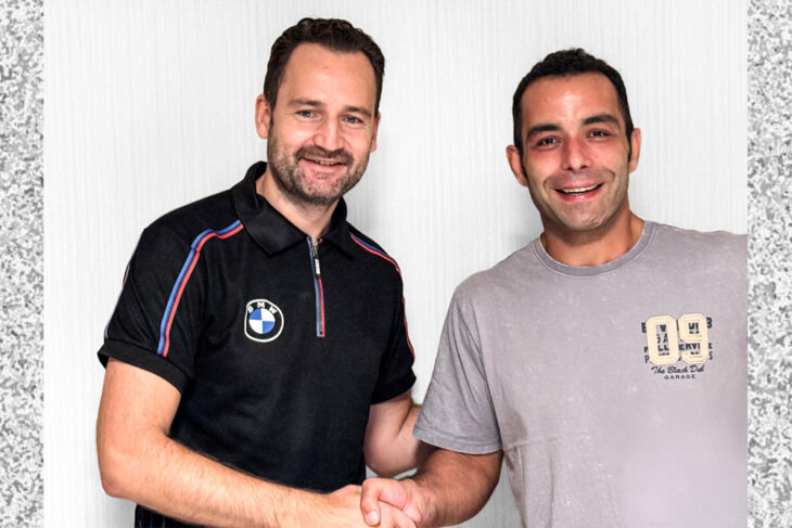 Head of BMW Motorrad Motorsport Sven Blush and Danilo Petrucci