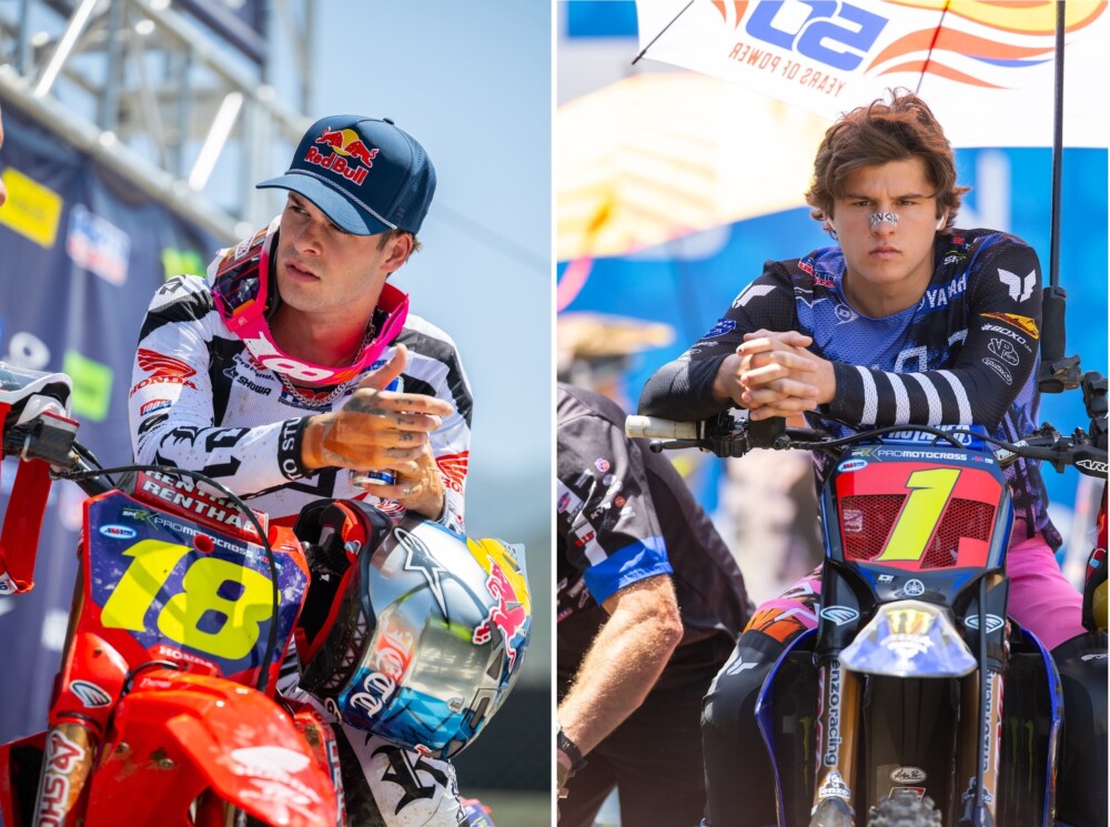 Jett Lawrence (18) and Haiden Deegan at Pala. Photo Align Media