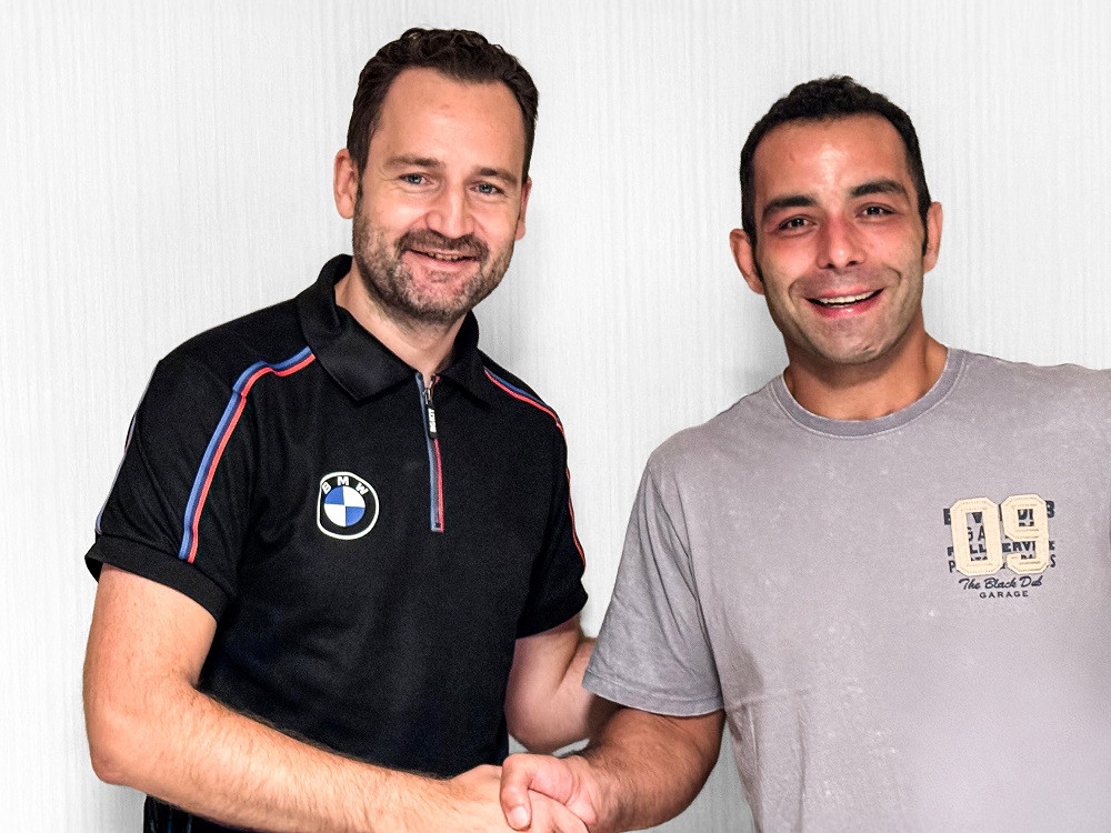Head of BMW Motorrad Motorsport Sven Blush and Danilo Petrucci