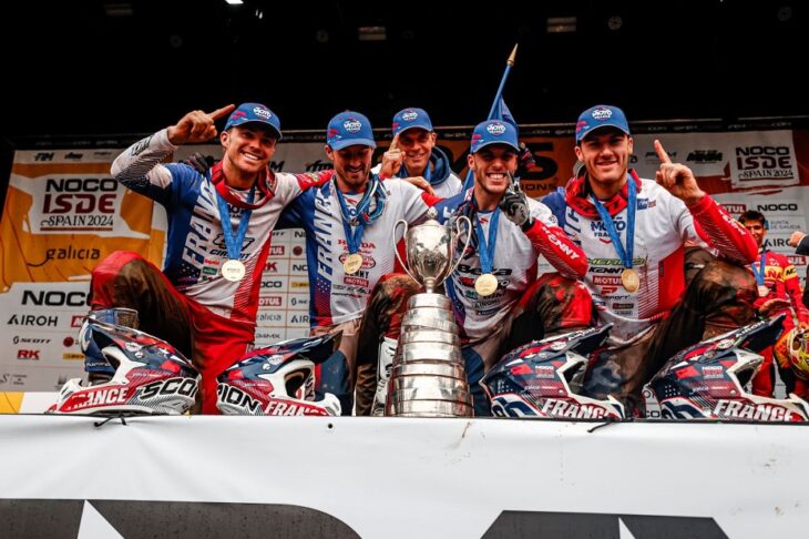 World Trophy Winners (Team France) 2024 FIM ISDE. Photo by Future7Media