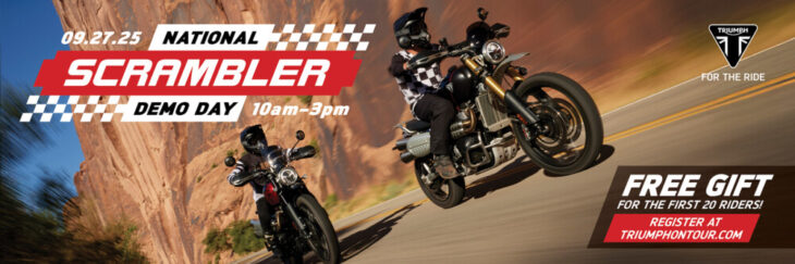 Triumph 2025 Scrambler Demo Day