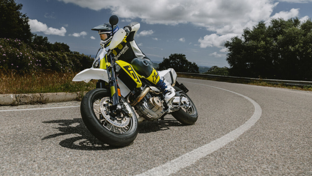 2026 Husqvarna 701 Supermoto left action