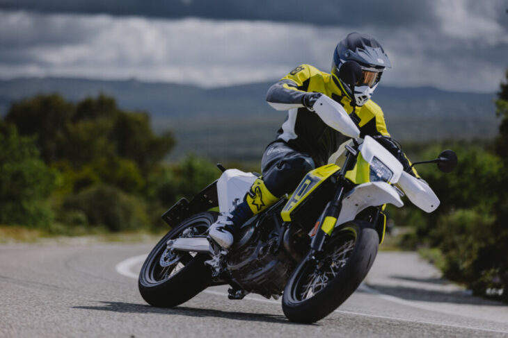 2026 Husqvarna 701 Supermoto right side action