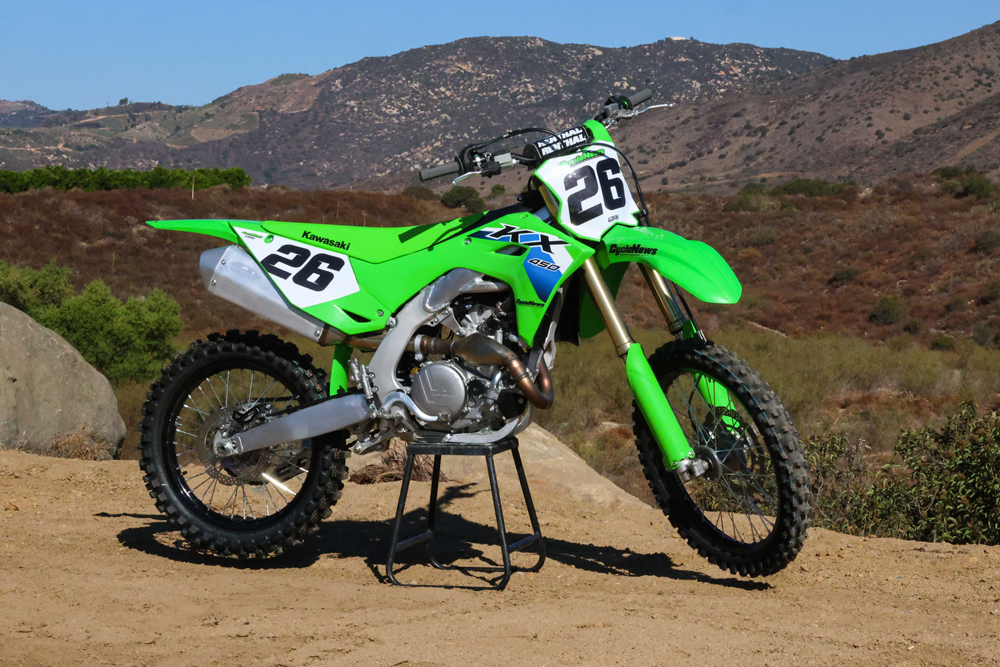 2026 Kawasaki KX450 right side 2026 Kawasaki KX450 right side