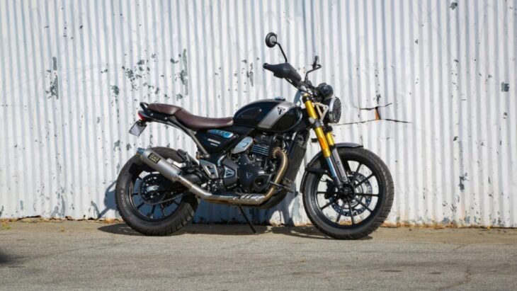 Triumph Scrambler Speed 400 with Yoshimura exhaust