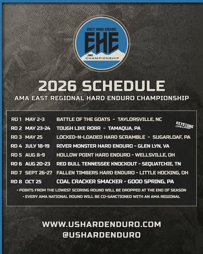 2026 AMA East Hard Enduro Series