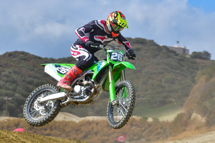 2026 Kawasaki KX250 jumping