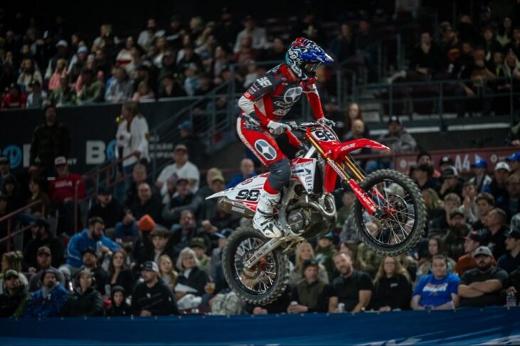 Austin Politelli at 2025-26 AMA FIM Arenacross Round 2