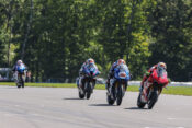 Cameron Beaubier at MotoAmerica 2025 New Jersey final lap