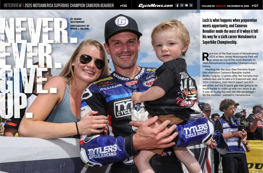 Cycle News Magazine Cameron Beaubier Interview