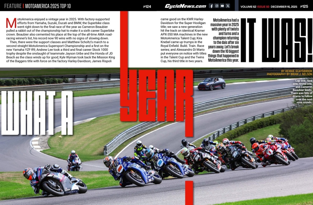Cycle News Magazine MotoAmerica 2025 Top 10