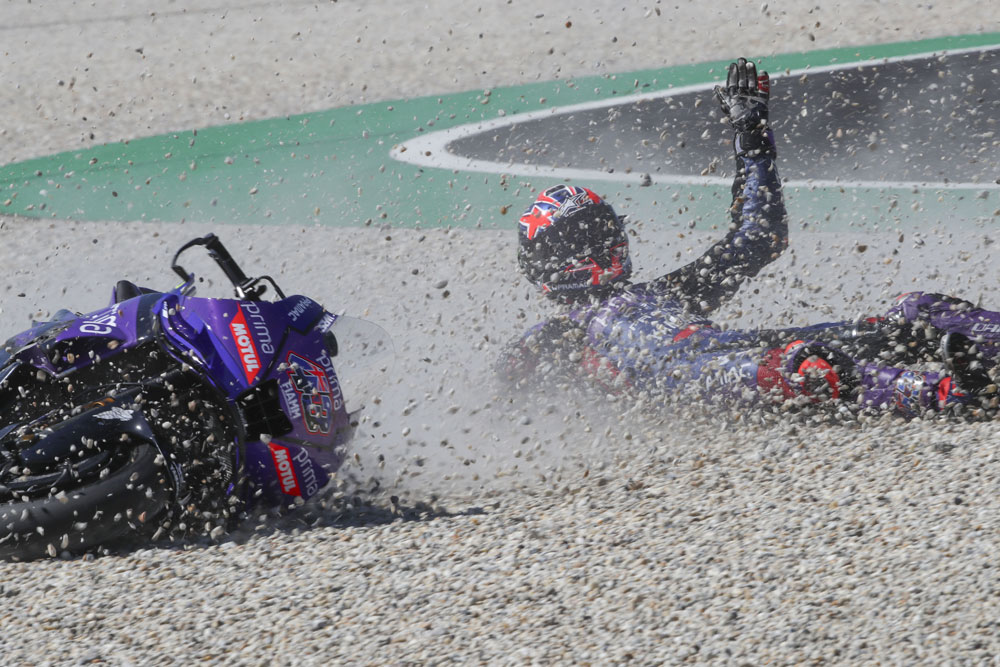 Jack Miller Crash, Hungarian MotoGP Race, 24 August 2025