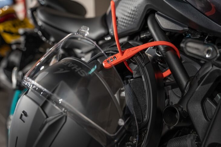 Hiplok Z Lok Security Tie on bike