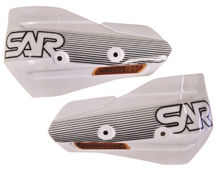 Sicass Racing White Turn-Signal Handguard Deflectors