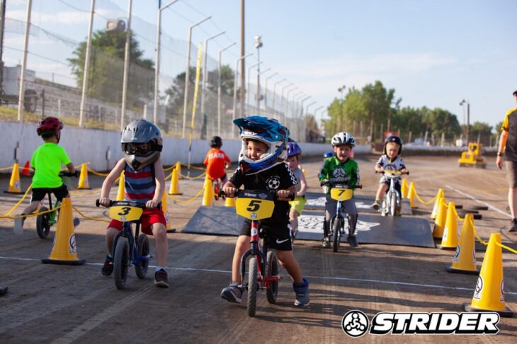 Strider Bikes Official Balance Bike of Progressive American Flat Track