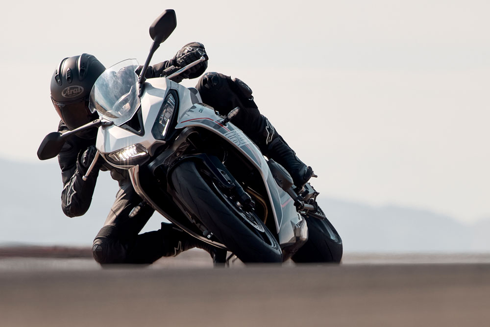 2026 Triumph Daytona 660 on racetrack