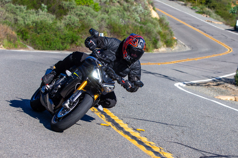 2026 Triumph Speed Triple 1200 RS action front view