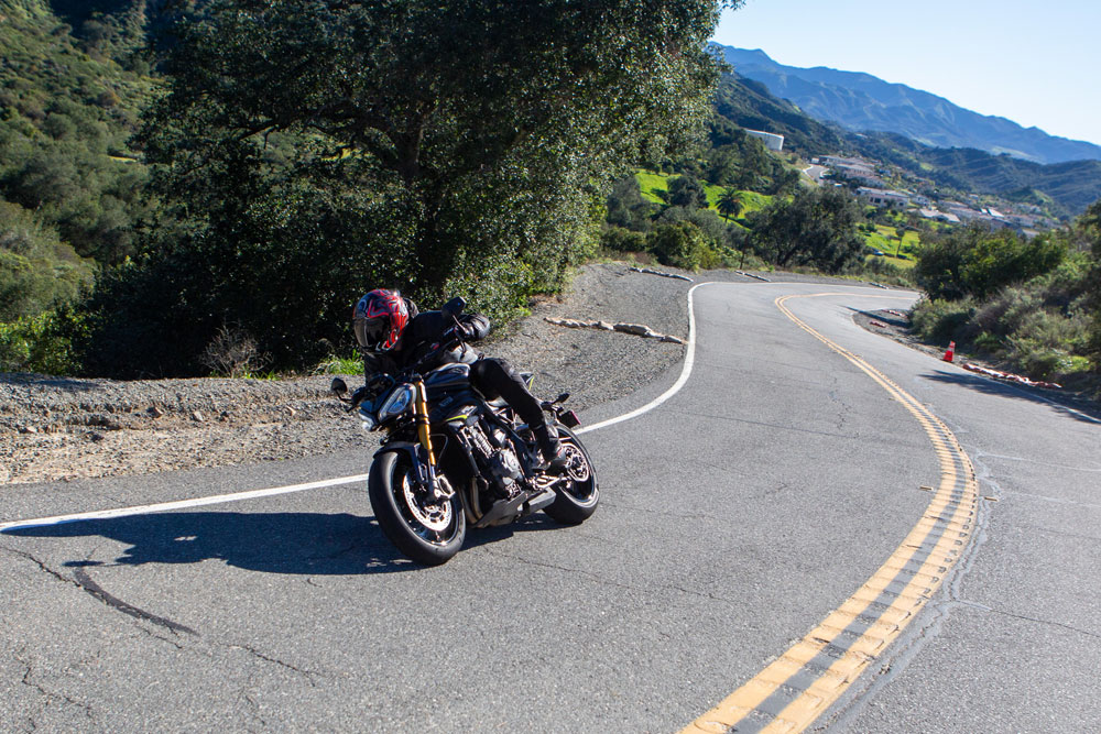 2026 Triumph Speed Triple 1200 RS action 2026 Triumph Speed Triple 1200 RS action