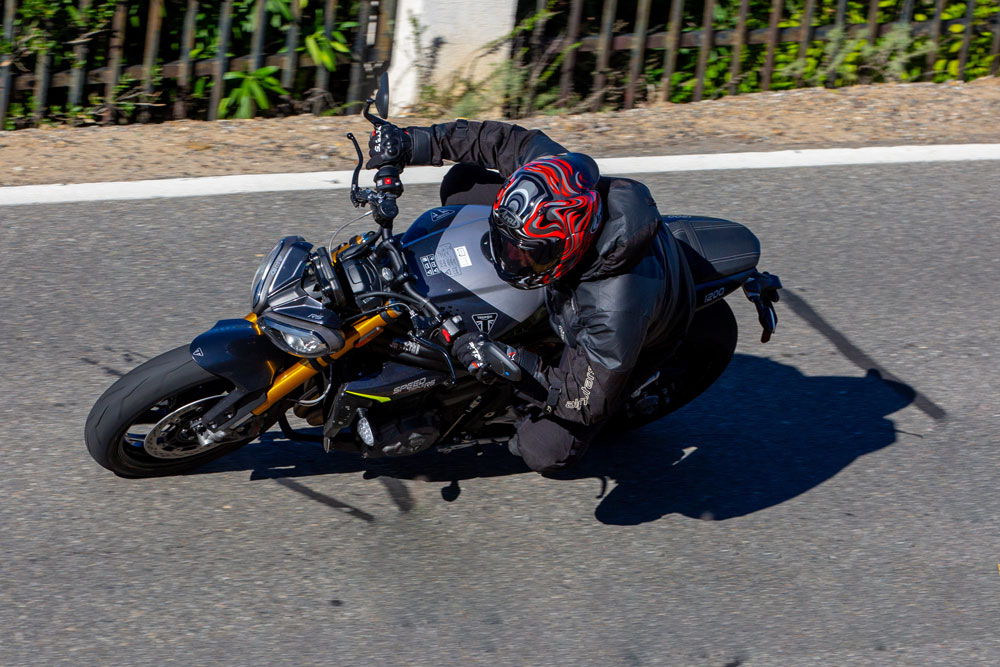 2026 Triumph Speed Triple 1200 RS riding position 2026 Triumph Speed Triple 1200 RS riding position