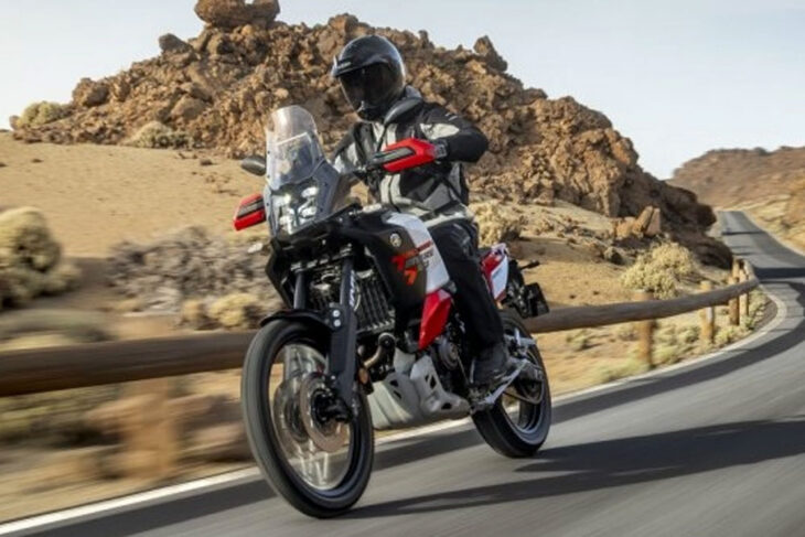 2026 Yamaha Tenere 700 World Raid on pavement action