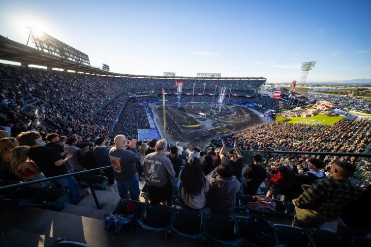 Sold-out crowd at Anaheim Supercross AlignMedia