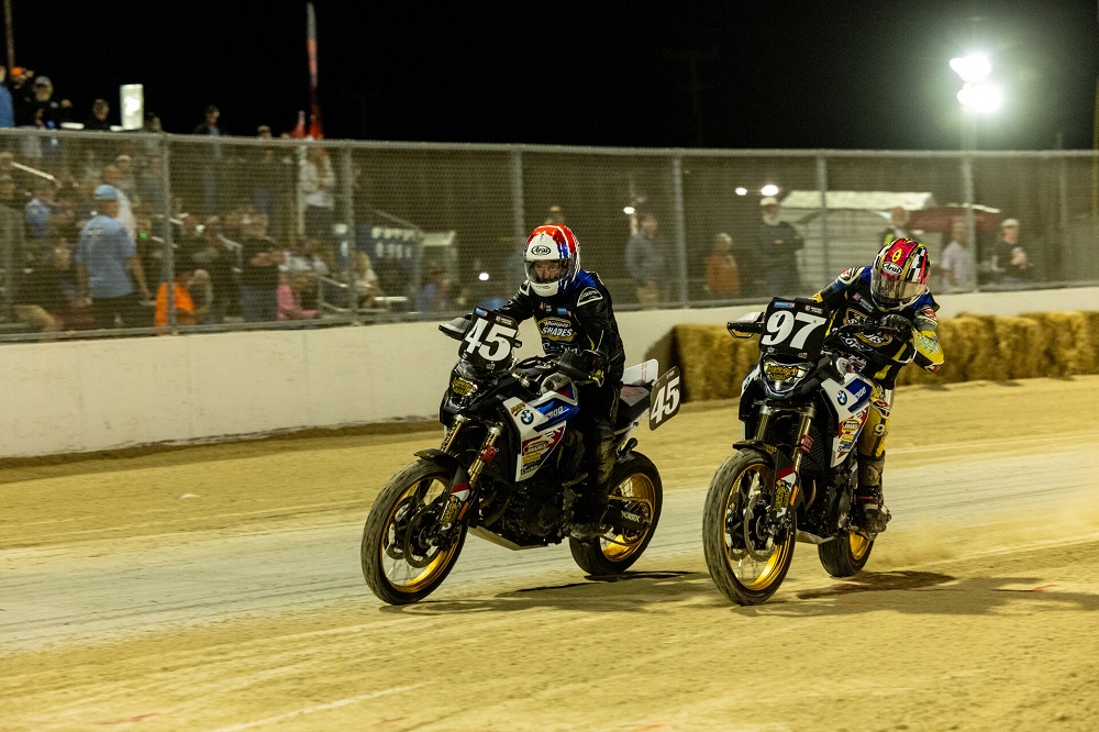 Will Harris (No. 45) and Austin Luczak (No. 97) at Daytona. Photo by Tim Lester for AMA Pro Racing