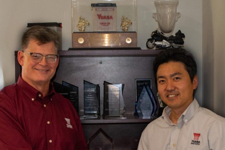 Yuasa Battery Thomas Charno and Kazuhi Yoshioka