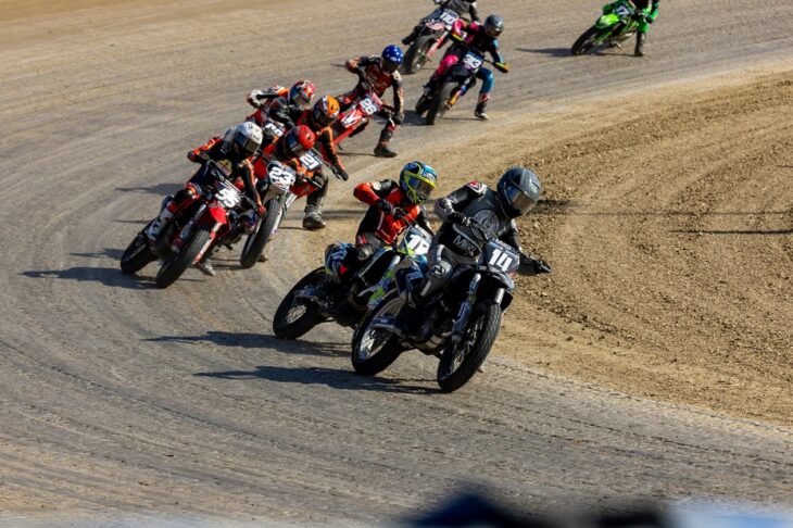 Ryder Bitz-Hay leads the AFT ProSport 450 at Atlanta Short Track 2026. Photo by Tim Lester for AMA Pro Racing
