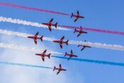 Red Arrows at isle of man tt