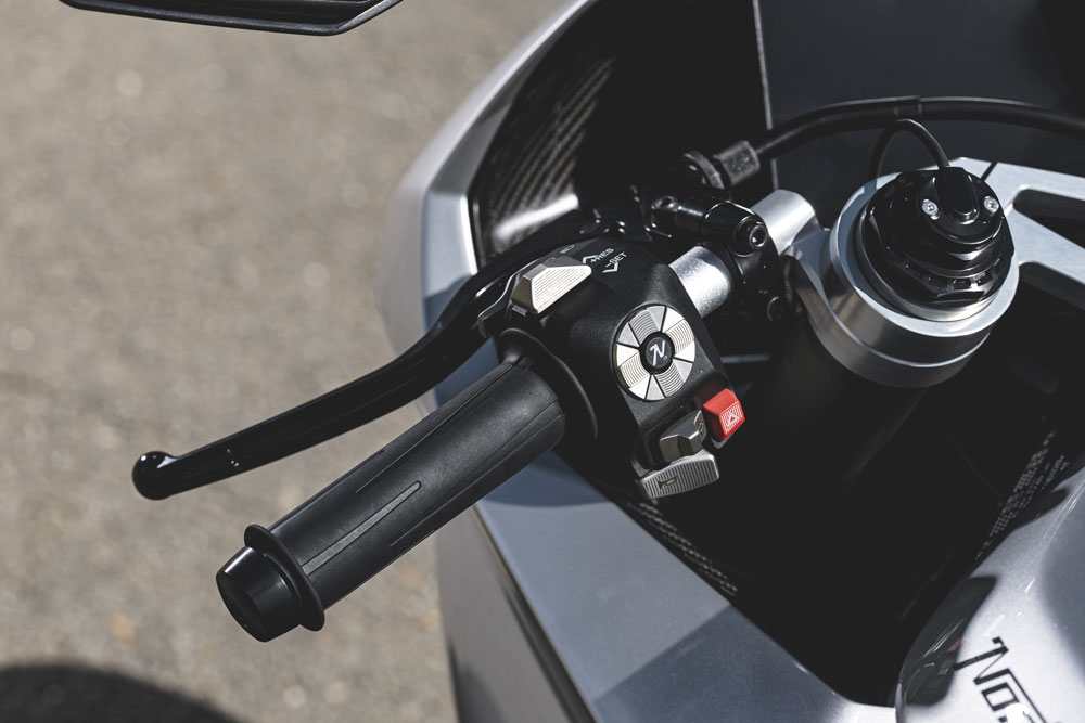 2026 Norton Manx R handlebar controls 2026 Norton Manx R handlebar controls