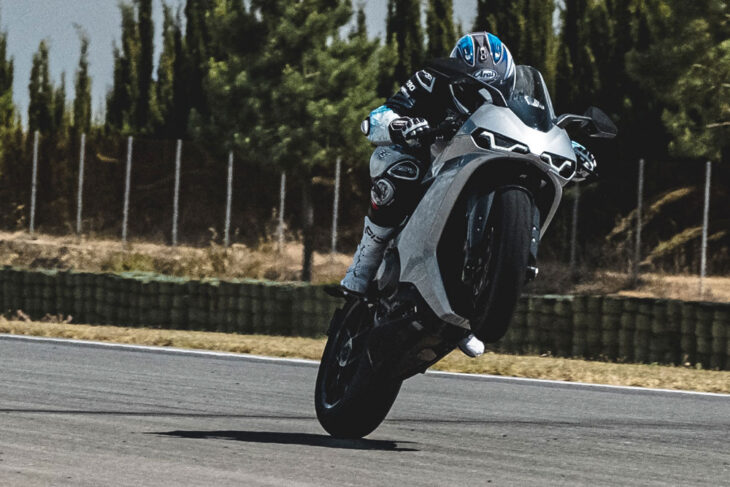 2026 Norton Manx R wheelie
