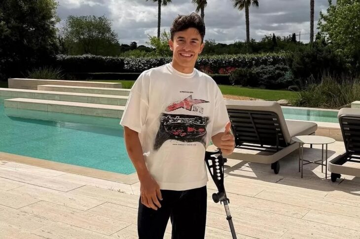 Marc Marquez is at home recovering