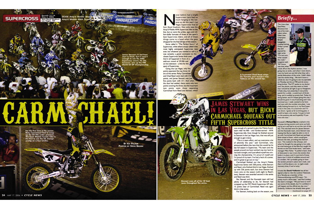 2006-supercross-finale-cycle-news-carmichael