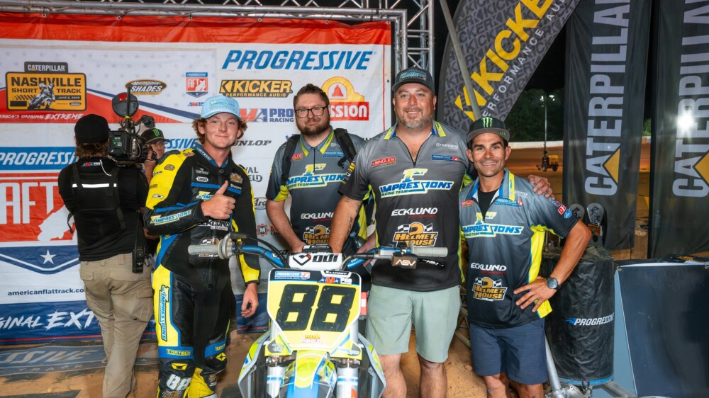1st Impressions Racing team on the podium in Nashville