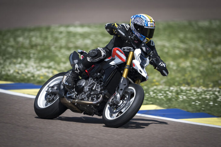 2026 Ducati Hypermotard V2 SP action